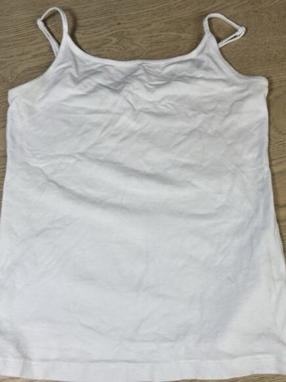 GAP Women’s White Spaghetti Strap Top Shirt Under Small Imperfection